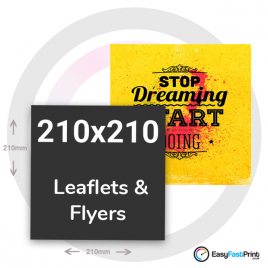 210mm Square Leaflets and Flyers