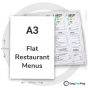 A3 Flat Restaurant Menus A3 Flat Restaurant Menus