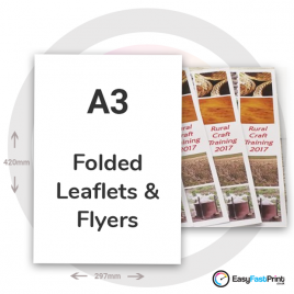 A3 Folded Leaflets