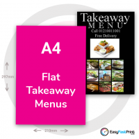 A4 Takeaway Menus (Flat)