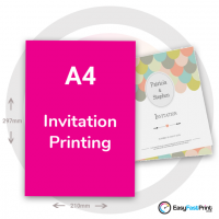 A4 Folded Invitations