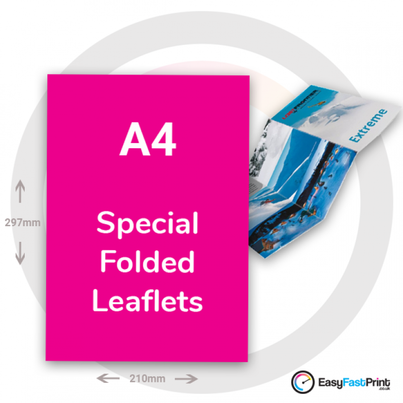 A4 Special Folded Leaflets