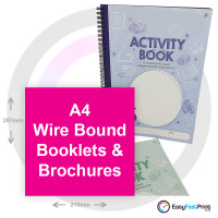 A4 Wire Bound Brochures and Booklets