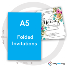 A5 Folded Invitations