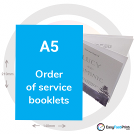 A5 Order of Service Booklets
