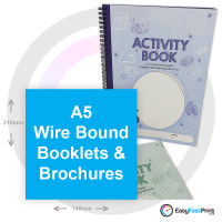 A5 Wire Bound Brochures and Booklets