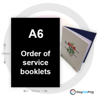 A6 Order of Service Booklets
